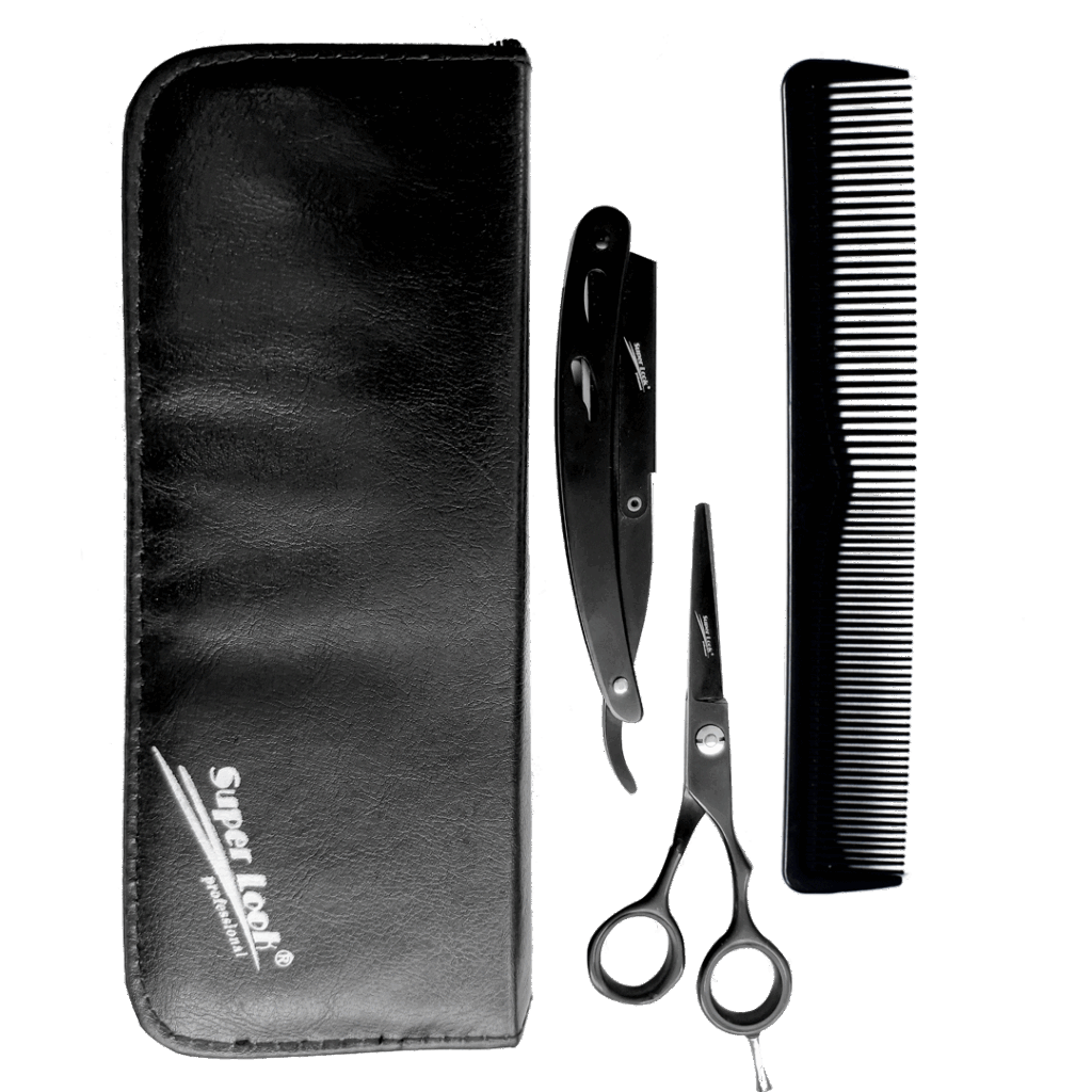 SET NEGRO DE TIJERA  5,5” R8-BK